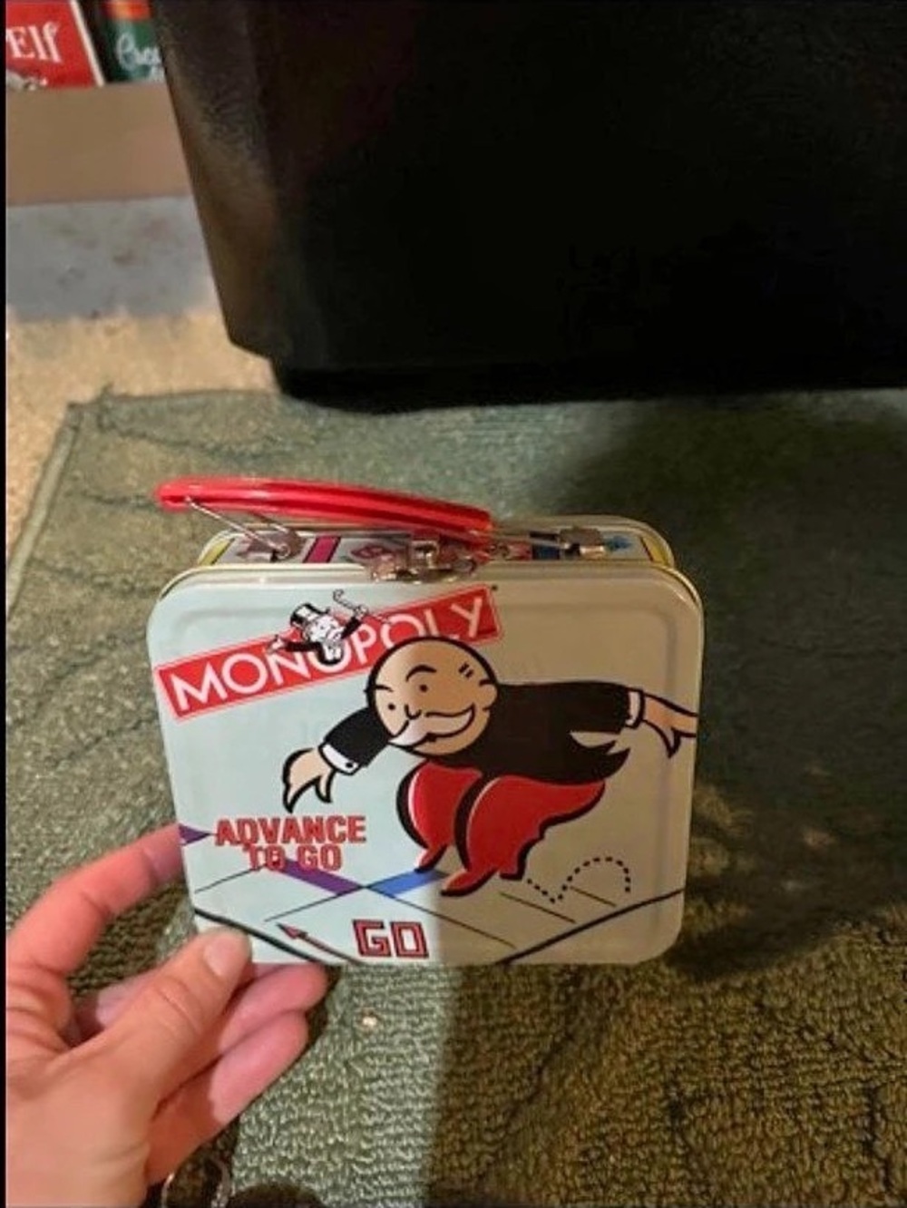 Monopoly Advance to Go Vintage Tin